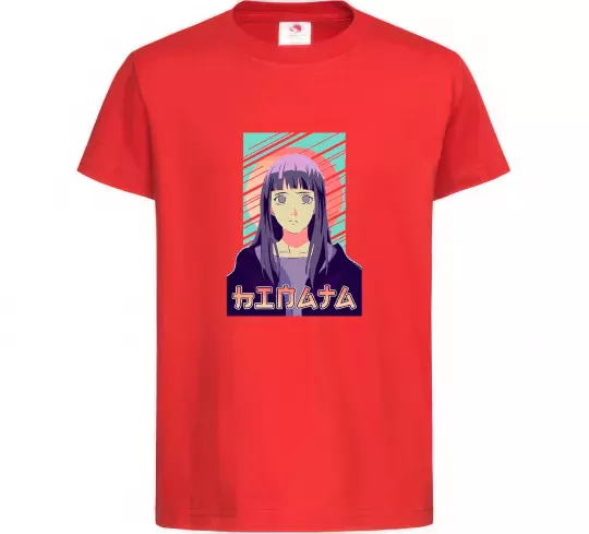 Детская футболка Hinata Naruto Красный фото