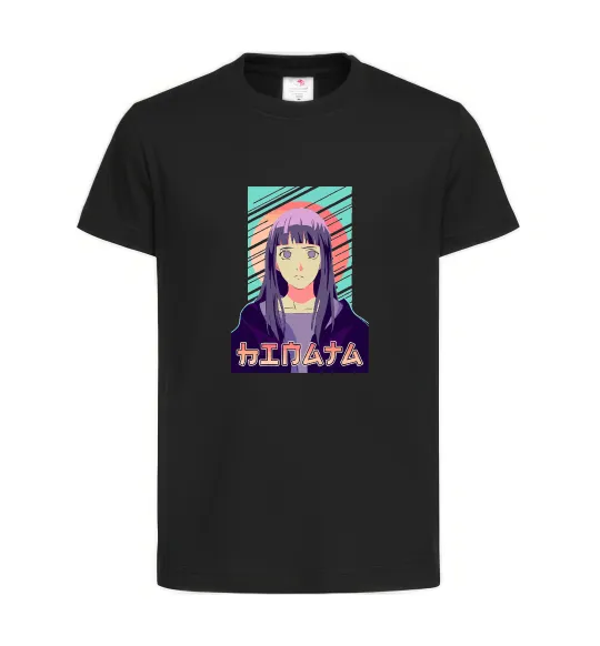 Дитяча футболка Hinata Naruto Чорний фото