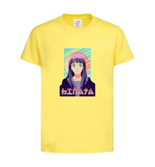 Дитяча футболка Hinata Naruto Лимонний фото