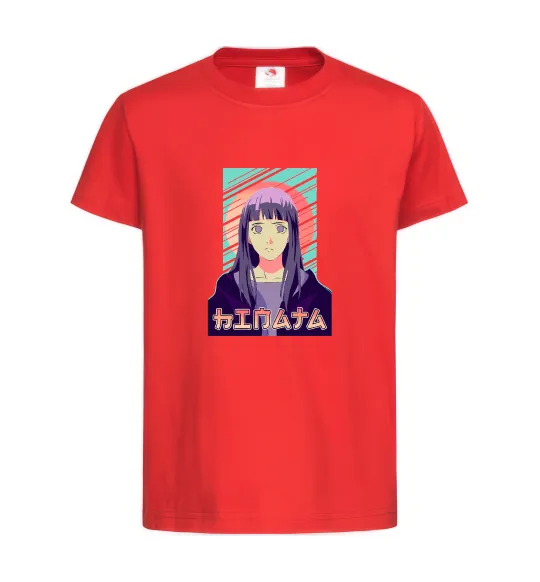 Дитяча футболка Hinata Naruto Червоний фото