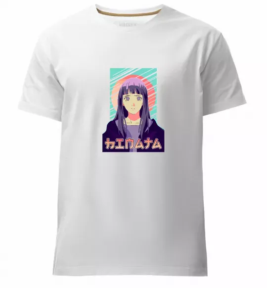 Чоловіча преміум футболка Hinata Naruto Білий фото