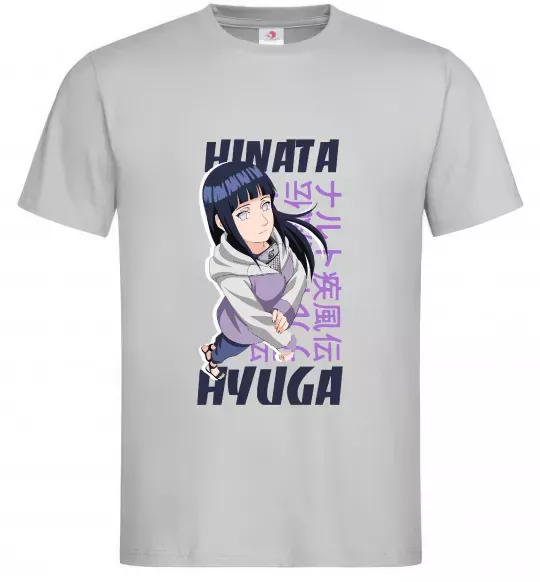 Чоловіча футболка Hinata Hyuga Сірий фото