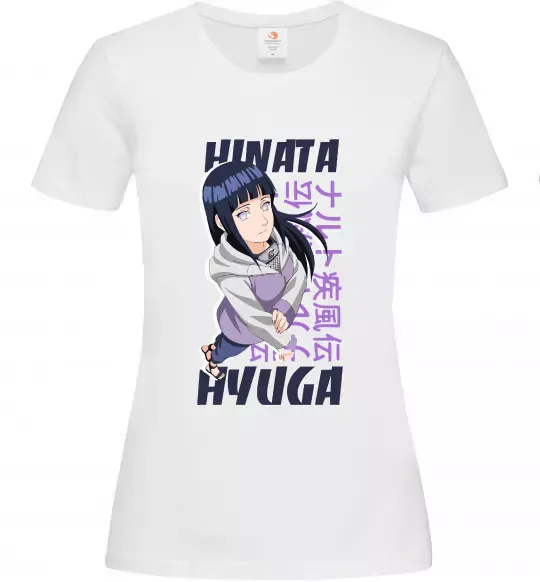 Жіноча футболка Hinata Hyuga Білий фото