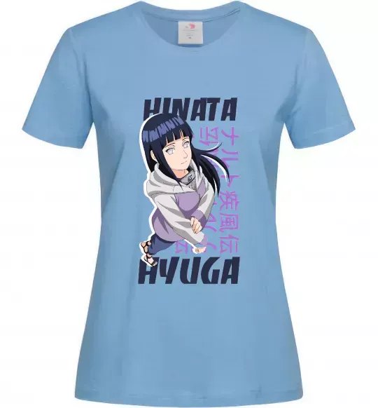 Жіноча футболка Hinata Hyuga Блакитний фото