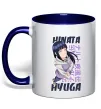 Чашка з кольоровою ручкою Hinata Hyuga Глибокий темно-синій фото