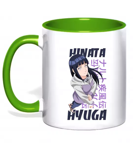 Чашка з кольоровою ручкою Hinata Hyuga Зелений фото
