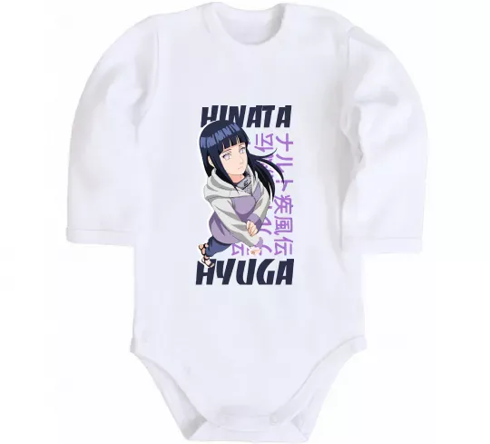 Дитячий бодік Hinata Hyuga Білий фото