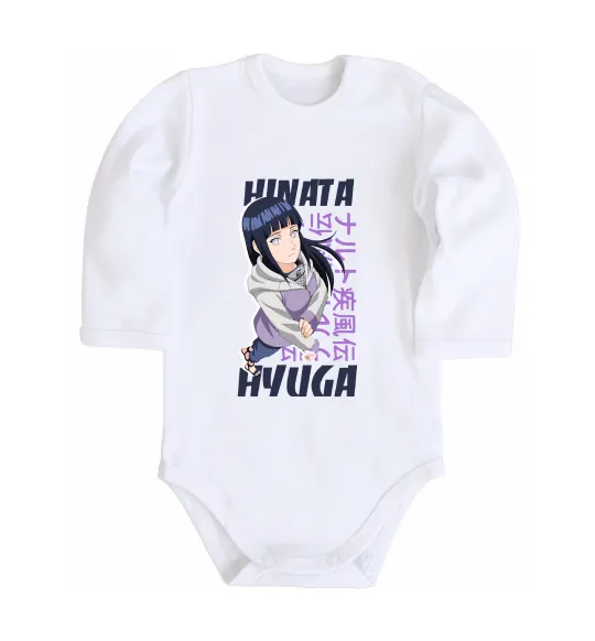 Дитячий бодік Hinata Hyuga Білий фото