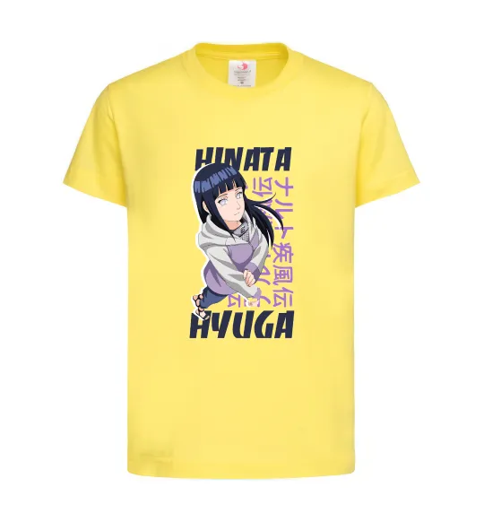 Дитяча футболка Hinata Hyuga Лимонний фото
