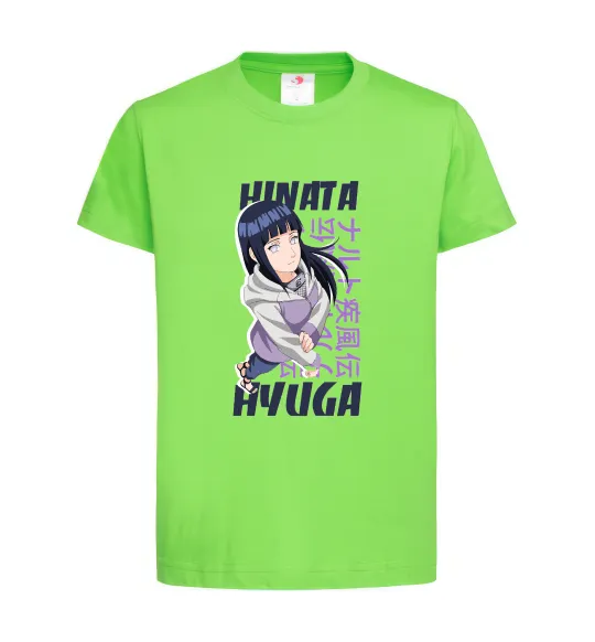 Дитяча футболка Hinata Hyuga Лаймовий фото