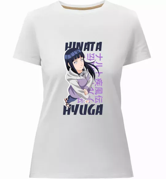 Жіноча преміум футболка Hinata Hyuga Білий фото