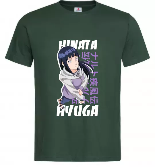 Чоловіча футболка Hinata Hyuga Темно-зелений фото