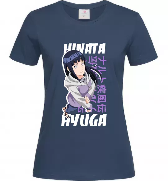 Жіноча футболка Hinata Hyuga Темно-синій фото
