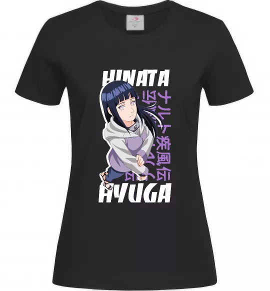 Жіноча футболка Hinata Hyuga Чорний фото