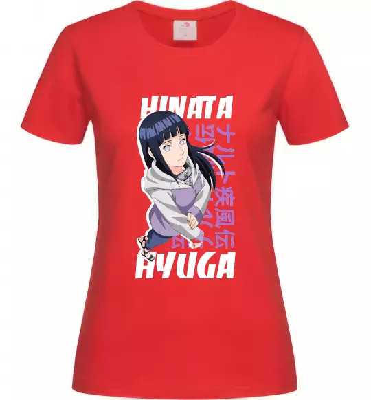 Жіноча футболка Hinata Hyuga Червоний фото