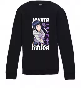 Детский Свитшот Hinata Hyuga Черный фото