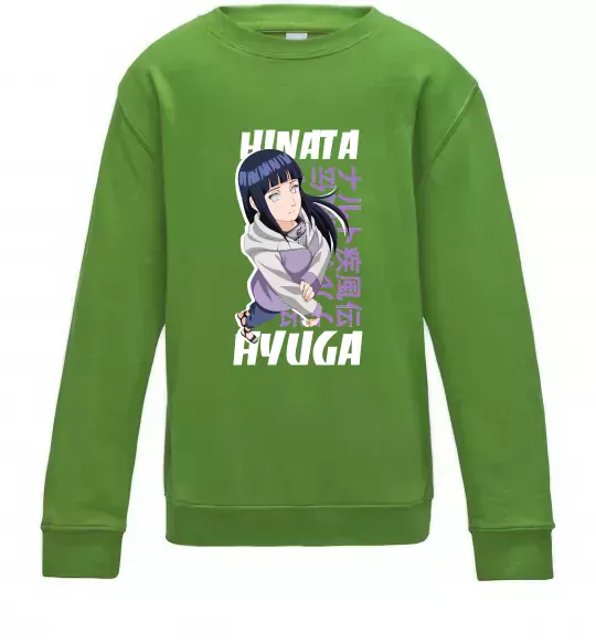 Детский Свитшот Hinata Hyuga Лаймовый фото