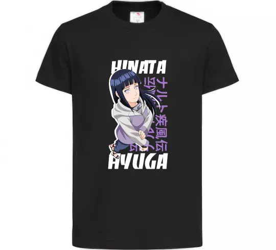 Детская футболка Hinata Hyuga Черный фото