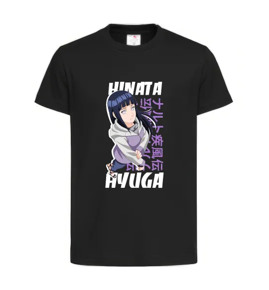 Дитяча футболка Hinata Hyuga Чорний фото