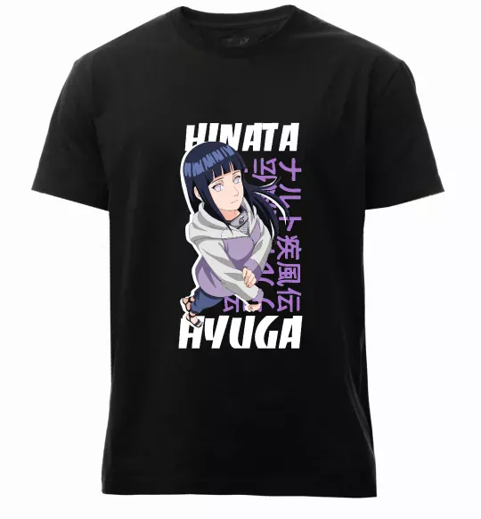 Мужская премиум футболка Hinata Hyuga Черный фото