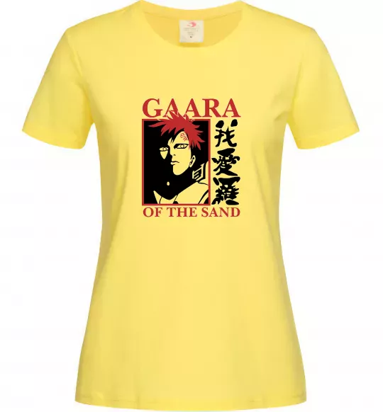 Жіноча футболка Gaara of the Sand Лимонний фото