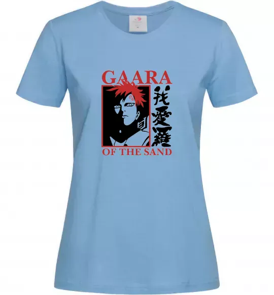 Жіноча футболка Gaara of the Sand Блакитний фото