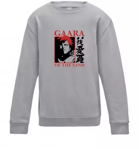 Детский Свитшот Gaara of the Sand Серый меланж фото