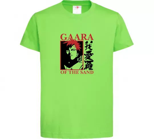 Детская футболка Gaara of the Sand Лаймовый фото