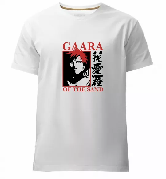 Чоловіча преміум футболка Gaara of the Sand Білий фото