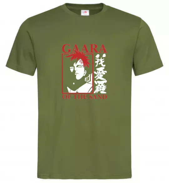 Чоловіча футболка Gaara of the Sand Оливковий фото