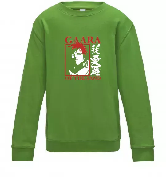 Детский Свитшот Gaara of the Sand Лаймовый фото
