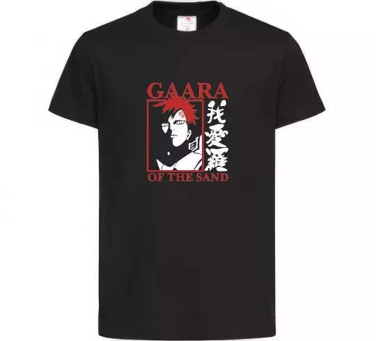 Детская футболка Gaara of the Sand Черный фото