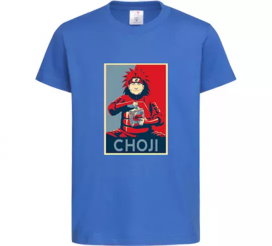 Дитяча футболка Choji Яскраво-синій фото