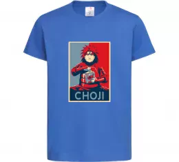 Детская футболка Choji Ярко-синий фото