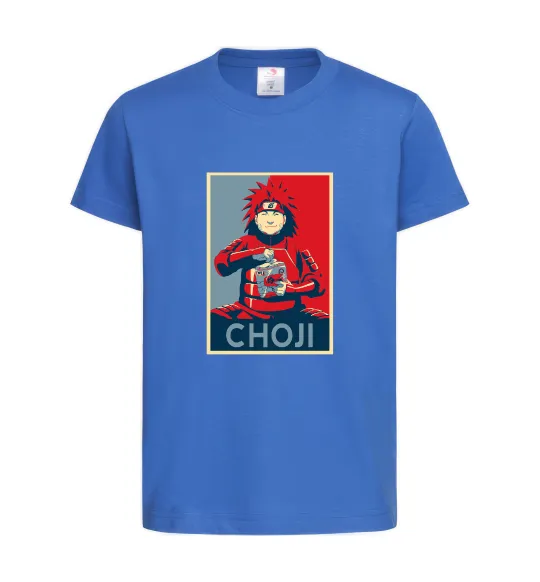Дитяча футболка Choji Яскраво-синій фото