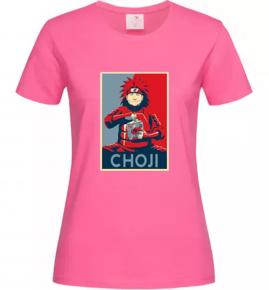 Женская футболка Choji Ярко-розовый фото