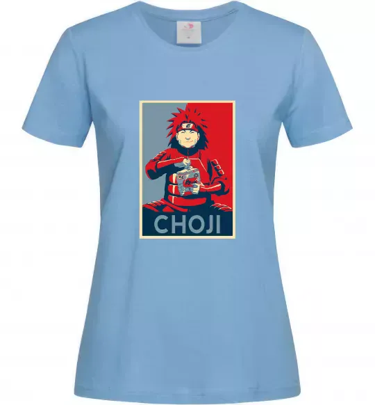 Женская футболка Choji Голубой фото