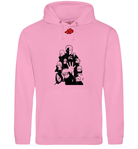 Мужская толстовка (худи) Akatsuki Наруто Розовый фото