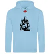 Мужская толстовка (худи) Akatsuki Наруто Голубой фото