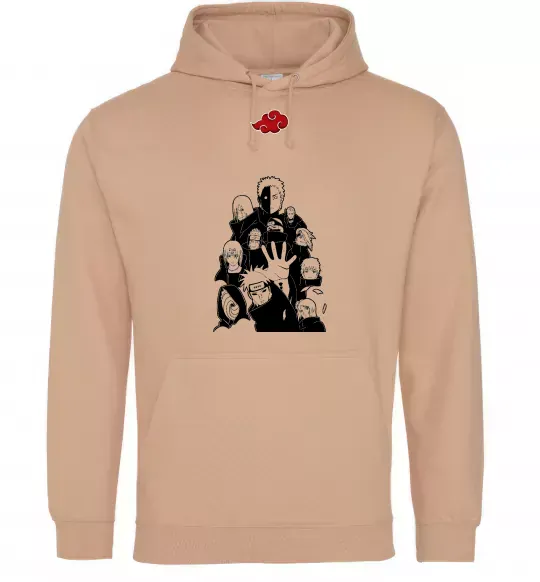 Женская толстовка (худи) Akatsuki Наруто Песочный фото