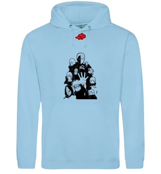 Женская толстовка (худи) Akatsuki Наруто Голубой фото