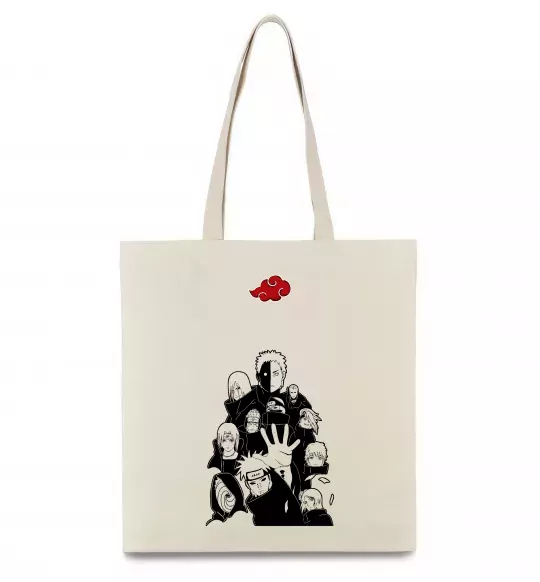 Эко-сумка Akatsuki Наруто Бежевый фото