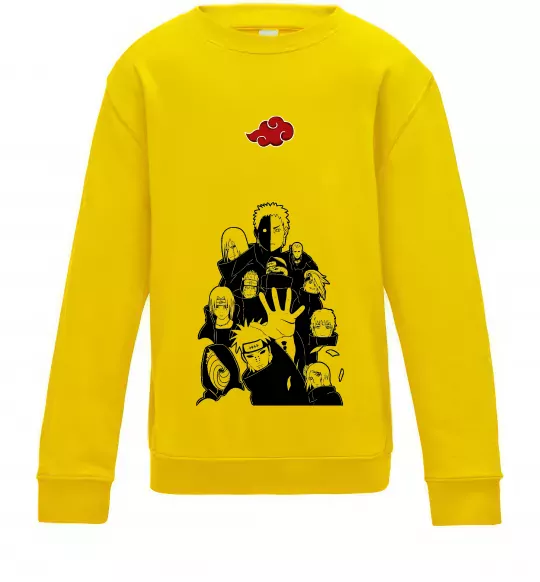 Детский Свитшот Akatsuki Наруто Солнечно желтый фото