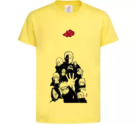 Детская футболка Akatsuki Наруто Лимонный фото
