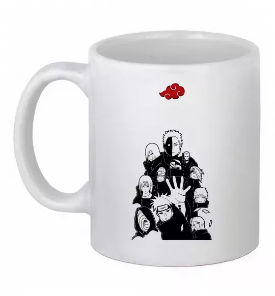 Чашка керамічна Akatsuki Наруто Білий фото
