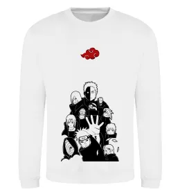 Свитшот Akatsuki Наруто Белый фото