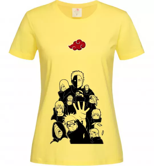Женская футболка Akatsuki Наруто Лимонный фото