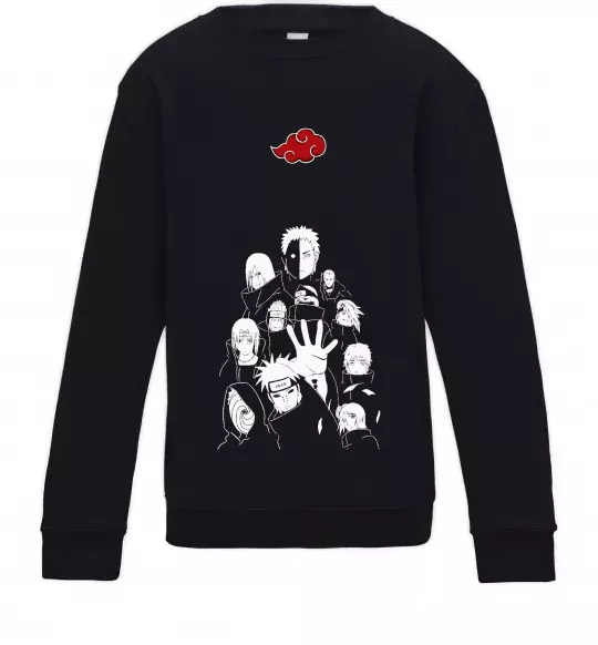 Детский Свитшот Akatsuki Наруто Черный фото