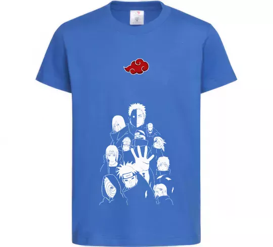 Детская футболка Akatsuki Наруто Ярко-синий фото