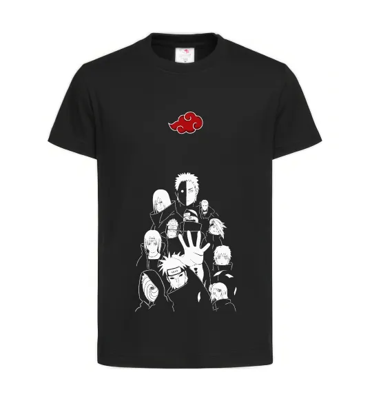 Дитяча футболка Akatsuki Наруто Чорний фото